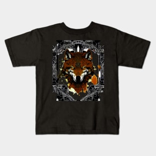 Wolf bronze Kids T-Shirt